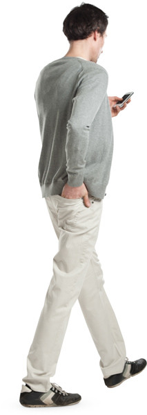 Walking man image