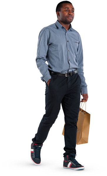 Walking man image