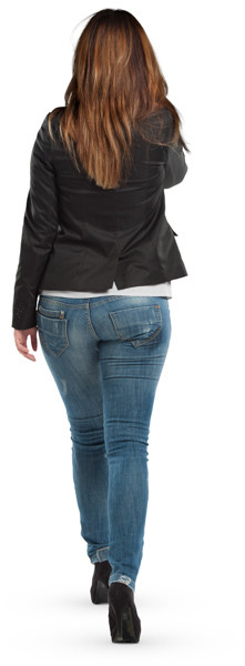 Walking woman image