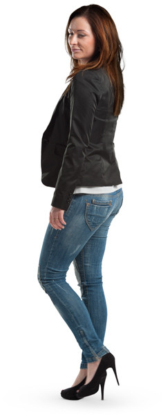 Walking woman image