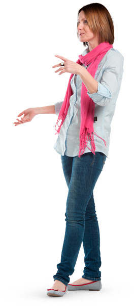 Standing woman image
