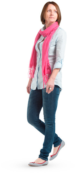 Walking woman image