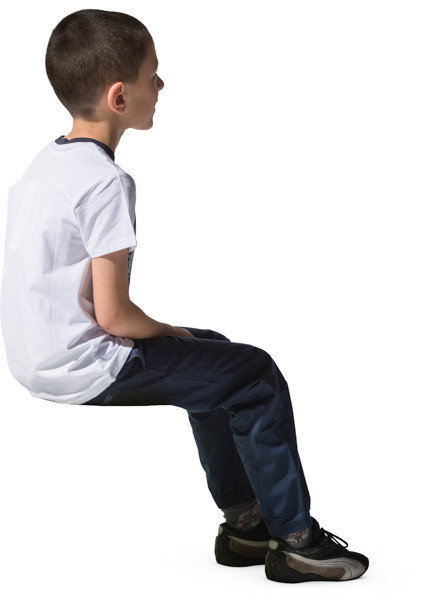 Sitting boy image