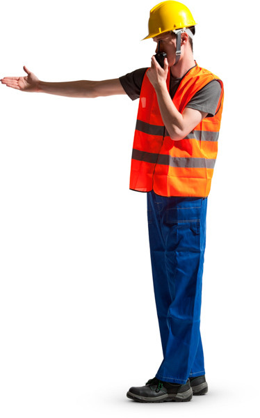 Standing worker image