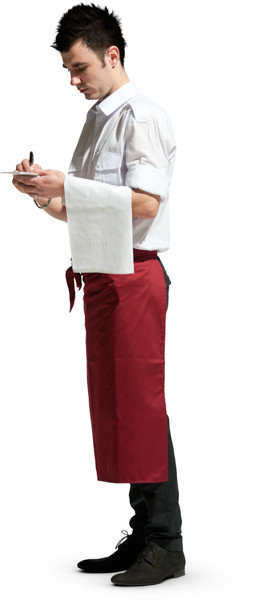 Waiter taking order image