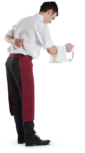 Standing waiter with jug image
