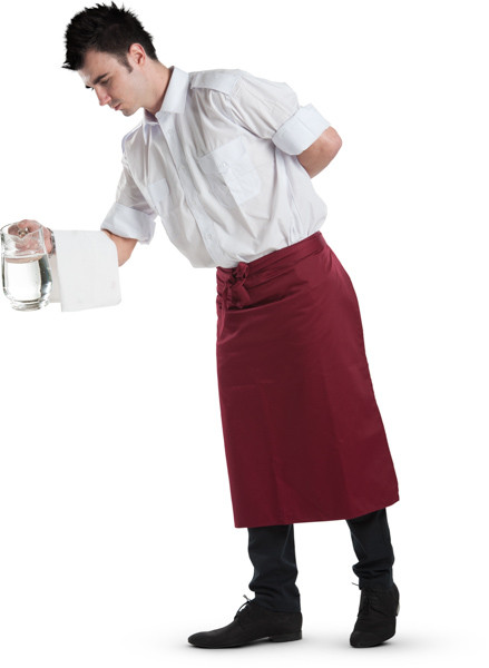 Standing waiter with jug image