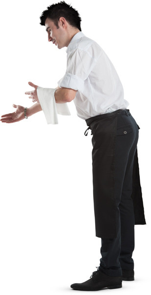 Standing waiter image