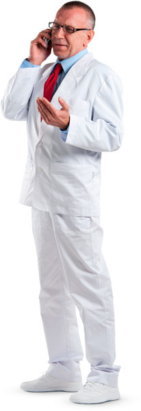 Standing doctor image