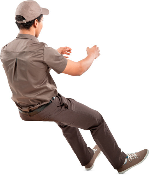 Driving courier image