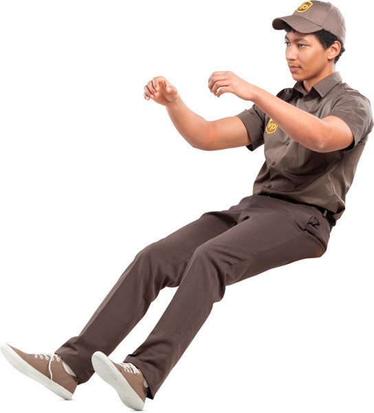 Driving courier image