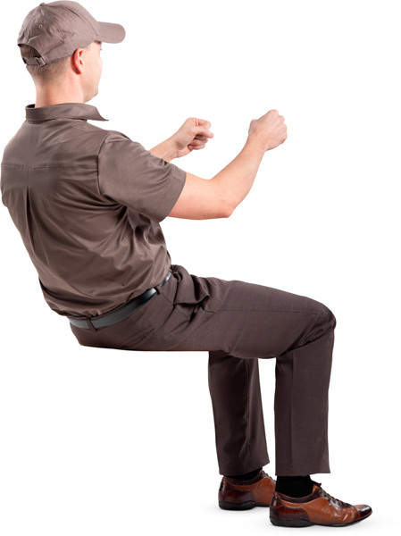 Driving courier image