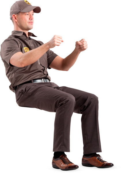 Driving courier image