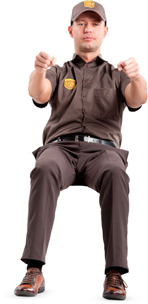 Driving courier image