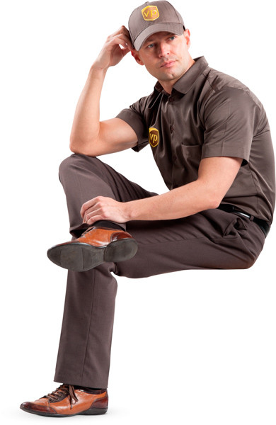 Sitting courier image