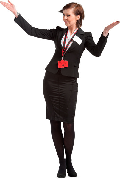 Standing hostess image