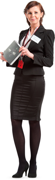 Standing hostess image