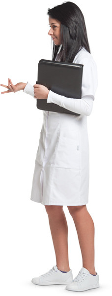 Standing doctor with documents image