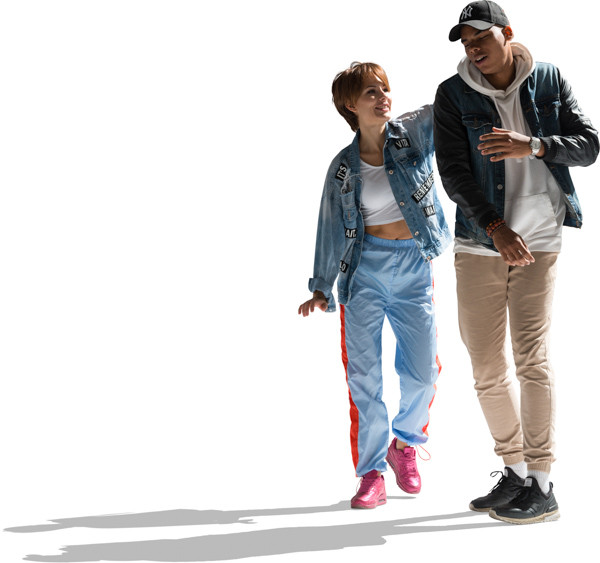 Couple hanging out image