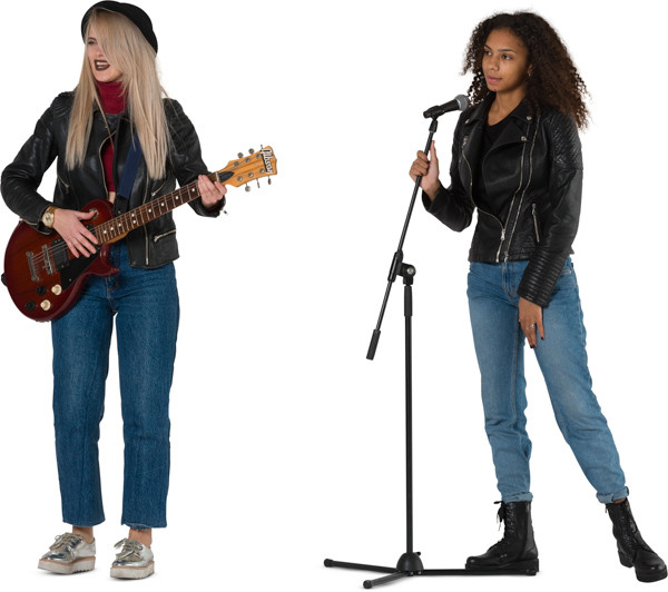 Girls rock band image