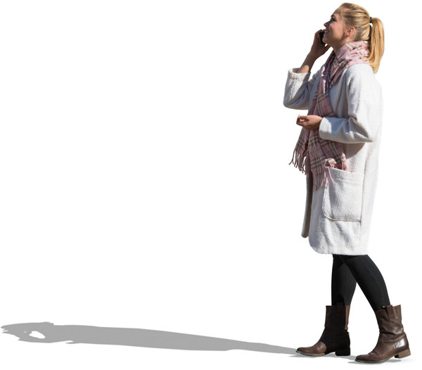 Walking woman image