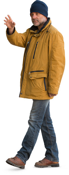 Walking man image