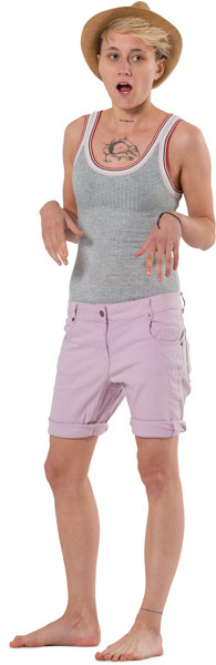 Surprised woman image