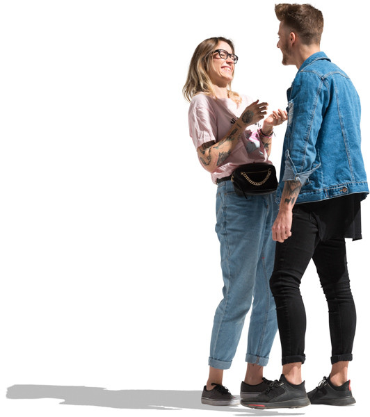 Laughing couple image