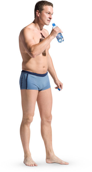 Drinking man image