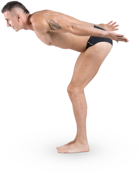 Man prepares to jump image