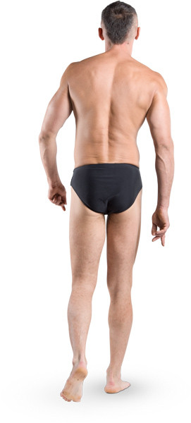 Man in black swimwear image