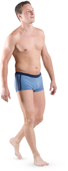 Young man walking image