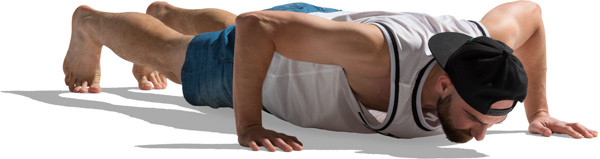 Man doing pushups image