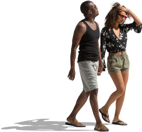 Woman in sunglasses and man image