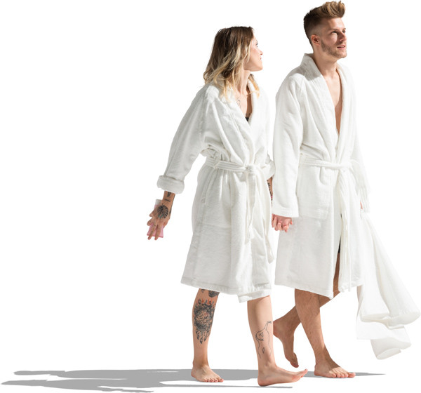 Talking couple hold hands image