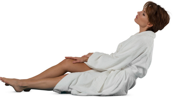 Reclining woman image