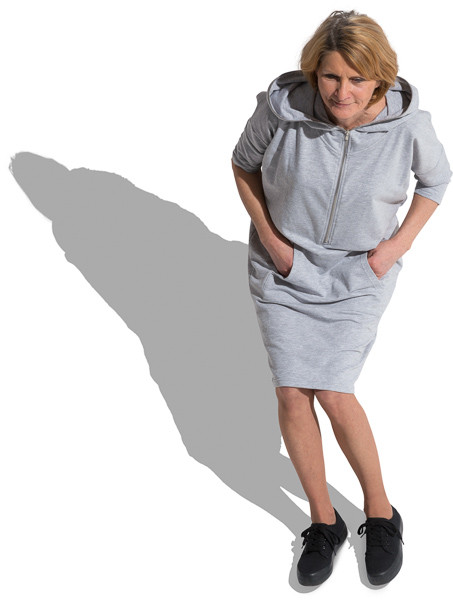 Sitting woman in tunic image