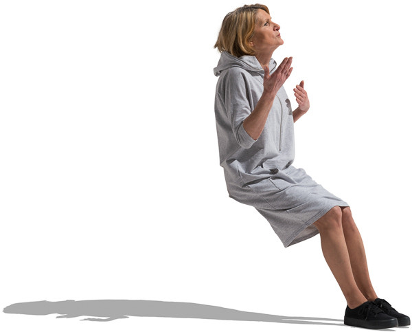 Talking mature woman image