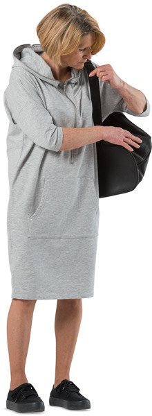 Woman with black bag image