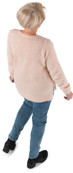 Standing woman in casual clothes image