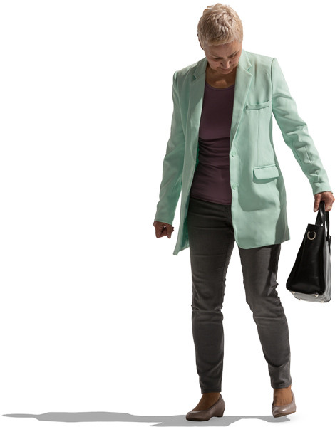 Woman is watching image