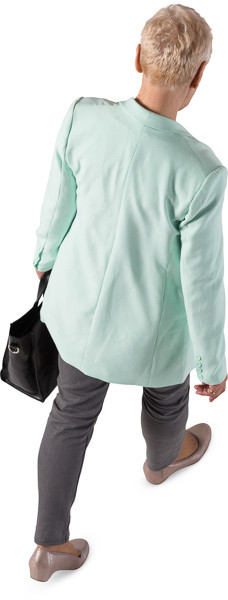 Woman walking in casual outfit image