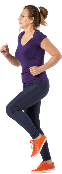 Runing senior woman image