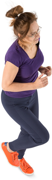 Mature woman runing image