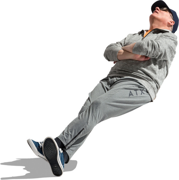 Relaxing adult man image