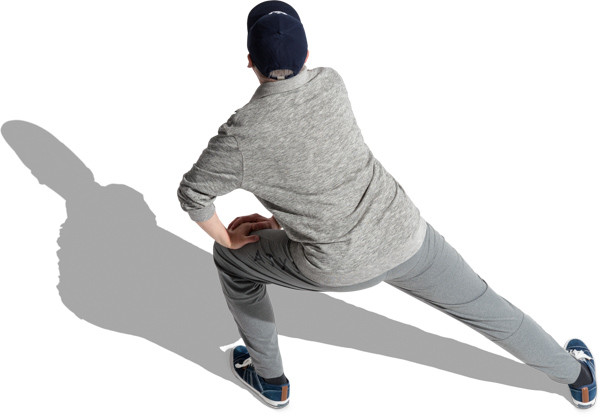 Senior man exercise image