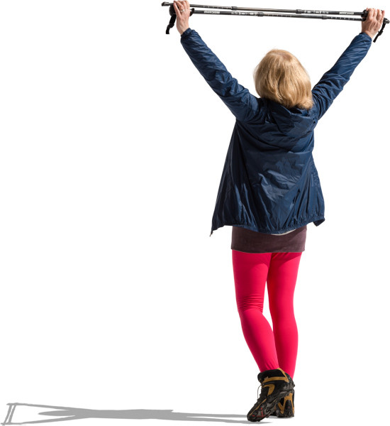 Woman with poles image