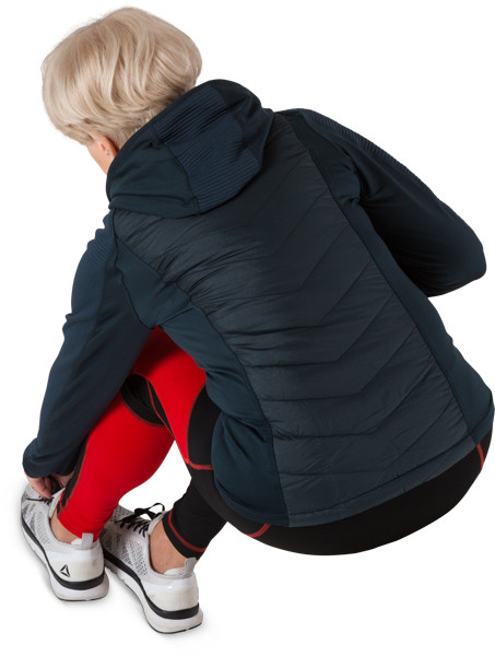 Sitting woman in sport clothes image