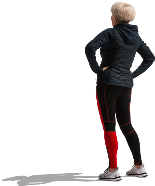 Exercising woman image