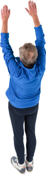 Standing senior man image